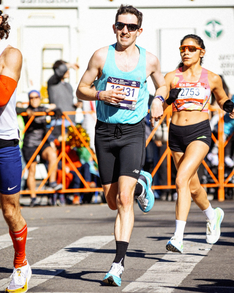 La New Balance SuperComp Elite V4 en action au NYC Marathon.